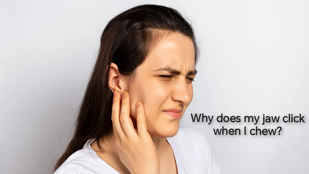 Why does my jaw click when I chew?